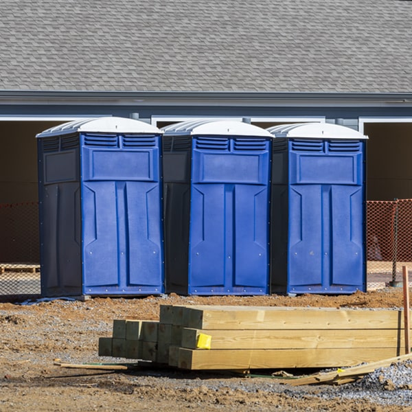 how often are the porta potties cleaned and serviced during a rental period in Newry South Carolina